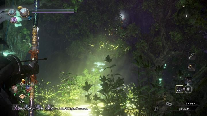 Udaj się poraz kolejny do czerwonej kuli, w momencie, gdy znowu cię zobaczy - Droga ucieczki | Solucja NiOh 2 - NiOh 2 - poradnik do gry