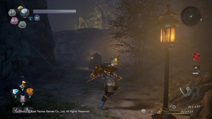 Dalej na swojej drodze napotkasz pomniejszego Umi-Bozu, warto zaatakować go ogniem - NiOh 2: Mauzoleum zła, solucja - NiOh 2 - poradnik do gry