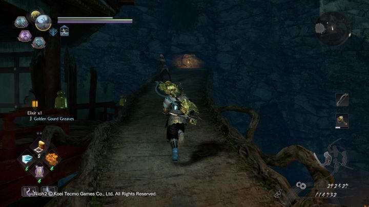 Udaj się na górę i pokonaj Tubylca, przy nim znajduje się również przedmiot do podniesienia - NiOh 2: Mauzoleum zła, solucja - NiOh 2 - poradnik do gry