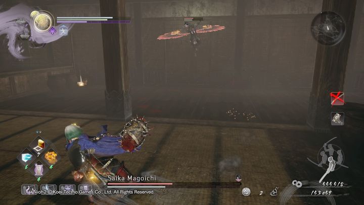 Używaj terenu, aby ułatwić sobie walkę z Saiką - Saika Magoichi | Boss w NiOh 2 - NiOh 2 - poradnik do gry