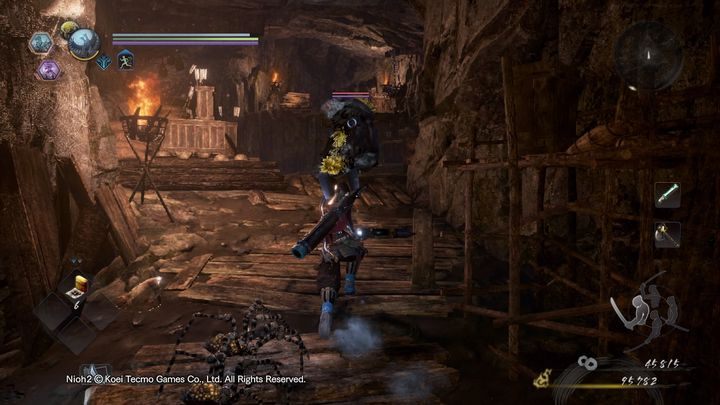 Idź dalej przed siebie uważając na pająki oraz kilka Tesso - Ptak w klatce | Solucja NiOh 2 - NiOh 2 - poradnik do gry