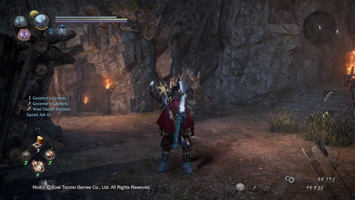 Po oczyszczeniu lokacji z krainy Yokai, możesz udać się w górę po schodach albo do jaskini - Ptak w klatce | Solucja NiOh 2 - NiOh 2 - poradnik do gry