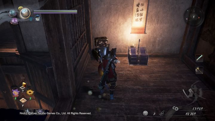 Przejdź teraz po niebieskiej kładce na drugą stronę i pociągnij za drugą dźwignie - Ptak w klatce | Solucja NiOh 2 - NiOh 2 - poradnik do gry