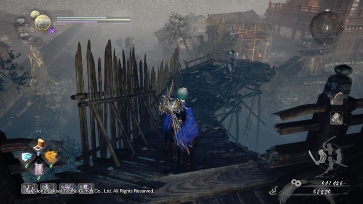 Wyprowadzi cię on na drewniany most, na którym znajdują się kolejni ludzcy przeciwnicy - Nieokiełznana woda | Solucja NiOh 2 - NiOh 2 - poradnik do gry