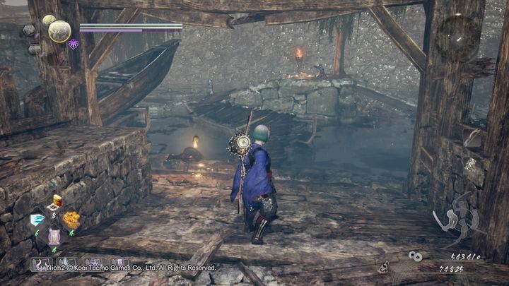 Trzymaj się prawej strony i idź przed siebie do momentu, aż napotkasz strzelców widocznych na zdjęciu - Nieokiełznana woda | Solucja NiOh 2 - NiOh 2 - poradnik do gry