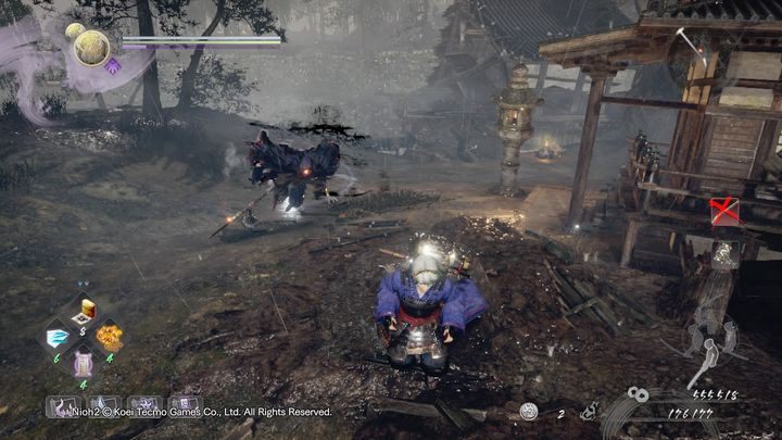 Napotkasz tam jednak lampę, z której ujawni się Koroka - Nieokiełznana woda | Solucja NiOh 2 - NiOh 2 - poradnik do gry