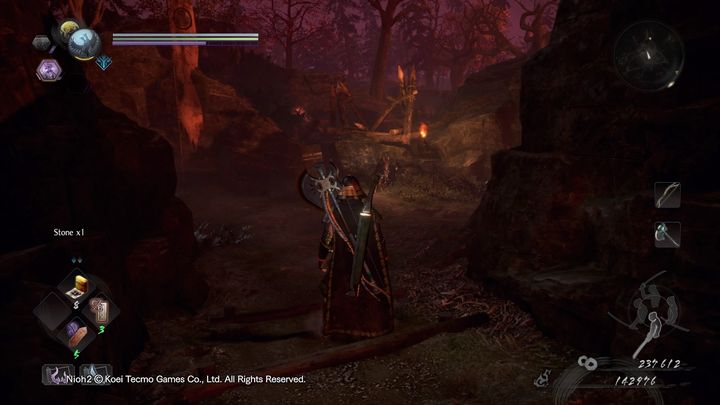 Idąc dalej, na swojej drodze napotkasz wielkiego przeciwnika, który będzie strzelał do ciebie żółtymi pociskami - NiOh 2: Bystry demon, solucja - NiOh 2 - poradnik do gry