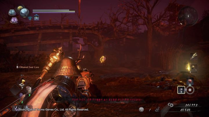 W miejscu, gdzie stoi Kappa, za drzewem znajduje się kolejna Kodama - NiOh 2: Bystry demon, solucja - NiOh 2 - poradnik do gry