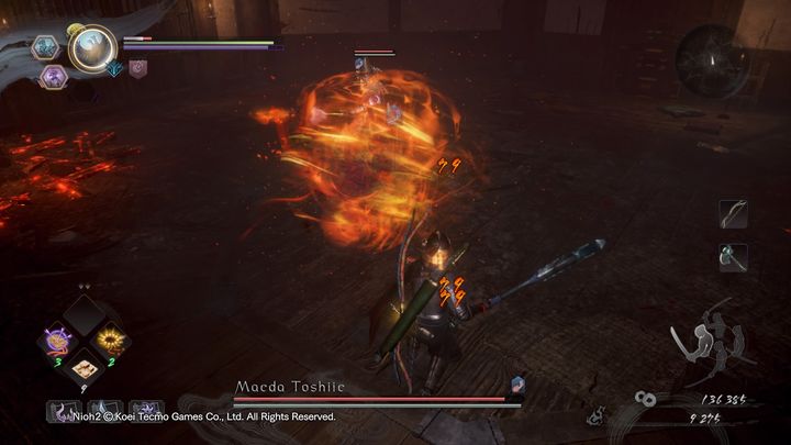 Warto czekać na jego ataki i wykorzystywać jego błędy na swoją korzyść - NiOh 2: Maeda Toshiie - boss - NiOh 2 - poradnik do gry