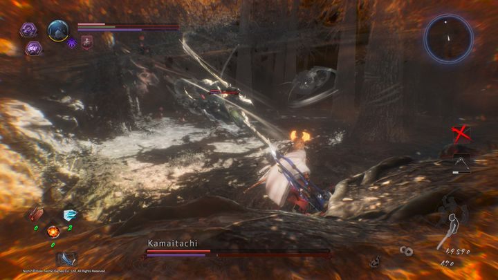 W krainie Yokai, Kamaitachi potrafi również tworzyć swoje powietrzne klony - Kamaitachi | Boss w NiOh 2 - NiOh 2 - poradnik do gry