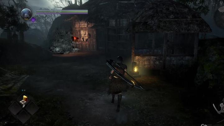 Zaraz za mostem natrafisz na kolejnego Gaki, którego będziesz musiał pokonać - Wioska przeklętego kwiecia | Solucja NiOh 2 - NiOh 2 - poradnik do gry