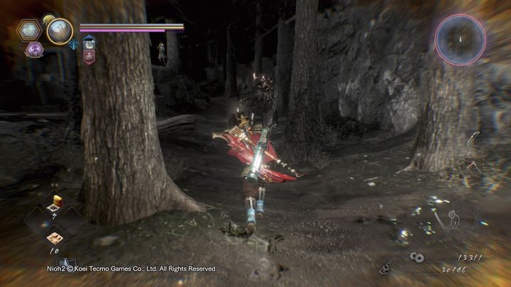 Wychodząc z krainy Yokai, znajdziesz się na dachach budynków, które oblegają ludzcy strzelcy, jeśli wcześniej się z nimi nie rozprawiłeś - Ciała i lód | Solucja NiOh 2 - NiOh 2 - poradnik do gry