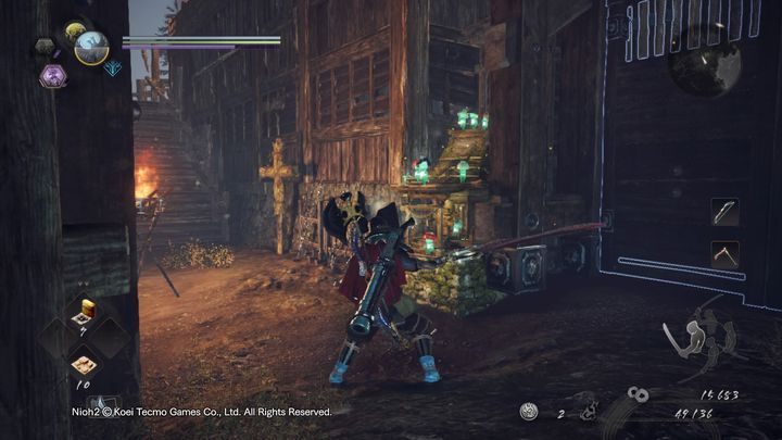 Przechodząc na drugą stronę mostu, po chwili znajdziesz się w drugim chramie lokacji - Ciała i lód | Solucja NiOh 2 - NiOh 2 - poradnik do gry