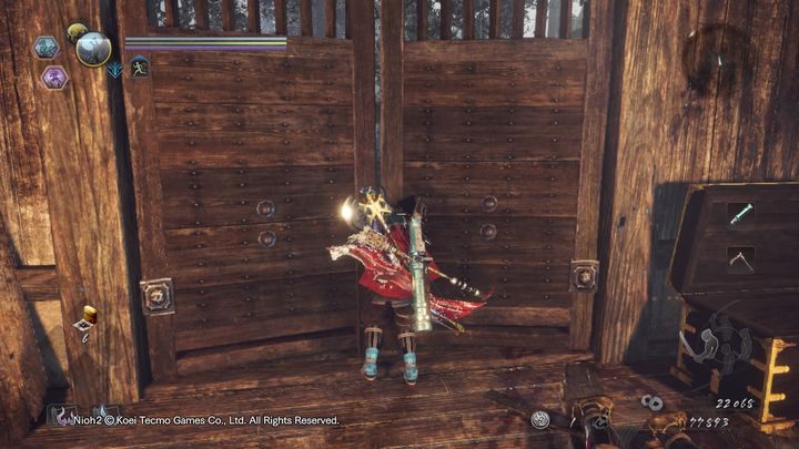 Za nią znajduje się kolejny groźniejszy żołnierz, jednak tym razem jest to walka sam na sam - Ciała i lód | Solucja NiOh 2 - NiOh 2 - poradnik do gry