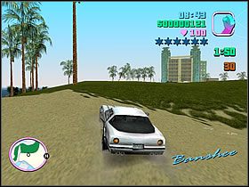 Wsiadaj szybko do samochodu i ruszaj w stronę miasta - Numer 2 Rampage - Grand Theft Auto: Vice City - poradnik do gry