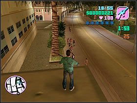 Jako że możesz skorzystać z dowolnej borni, proponuję wybrać tę pierwsza, która jest pod ręką - czyli karabin snajperski - Numer 3 Rampage - Grand Theft Auto: Vice City - poradnik do gry