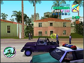 Nie zostań na rondzie za długo, tylko wróć w stronę głównej ulicy - Numer 11 Rampage - Grand Theft Auto: Vice City - poradnik do gry