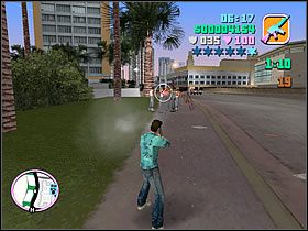Najlepszym miejscem do prowadzenia ostrzału jest okolica naprzeciw dużego budynku, po drugiej stronie ulicy - Numer 13 Rampage - Grand Theft Auto: Vice City - poradnik do gry