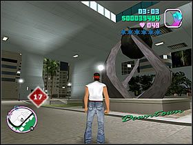 W drugiej części miasta, jadąc od strony mostu skręć w prawo - Numer 17 Rampage - Grand Theft Auto: Vice City - poradnik do gry