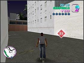 W drugiej części miasta, na zakręcie wskazanym na mapie znajdziesz pizzerie - Numer 21 Rampage - Grand Theft Auto: Vice City - poradnik do gry
