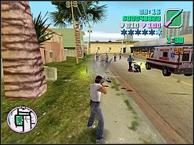 Do tego czasami trzeba strzelić w delikwenta kilka razy, by padł już kompletnie - Numer 27 Rampage - Grand Theft Auto: Vice City - poradnik do gry