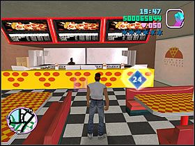 Udaj się do pizzeri - Numer 21-25 Hidden Packages - Grand Theft Auto: Vice City - poradnik do gry