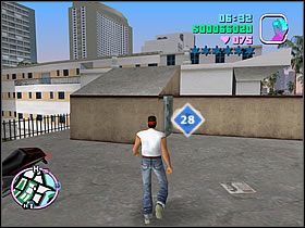 Na dachach budynków, gdzie w jednej z misji goniłeś złodzieja, znajdziesz tę paczkę - Numer 26-30 Hidden Packages - Grand Theft Auto: Vice City - poradnik do gry