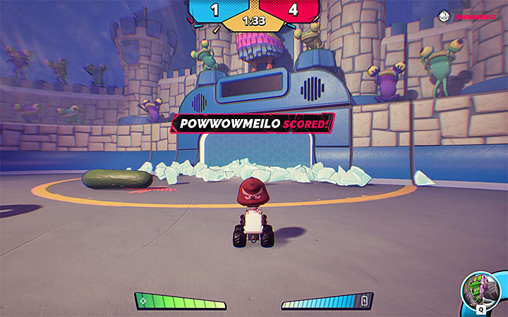 Pojawienie się ściany lodu obok bramki drugiej drużyny może ci niestety znacząco utrudnić lub wręcz uniemożliwić strzelanie bramek, nawet jeśli uda ci się zbliżyć z piłką do bramki - Dlaczego przy bramce w MisBits pojawiła się ściana lodu? - MisBits - poradnik do gry