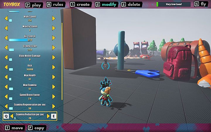 Bardziej zaawansowane opcje możesz znaleźć przede wszystkim w trybie modyfikacji - Modify - MisBits: ToyBox - stworzenie własnej gry - MisBits - poradnik do gry