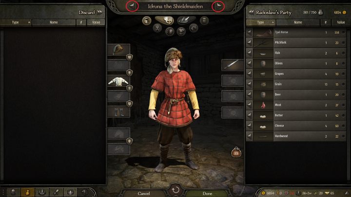 Możesz zmieniać ekwipunek każdego towarzysza - wystarczy, że się na niego przełączysz. - M&B 2 Bannerlord: Towarzysze - najlepsi, gdzie znaleźć? - Mount and Blade 2 Bannerlord - poradnik do gry