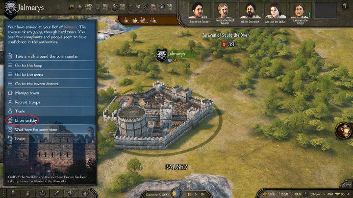 Kuźnię znajdziesz w każdym mieście. - M&B 2 Bannerlord: Kowalstwo - crafting, zdobywanie materiałów - Mount and Blade 2 Bannerlord - poradnik do gry