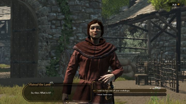 W trakcie rozmowy z właścicielem warsztatu poznasz cenę sprzedaży. - M&B 2 Bannerlord: Jak kupić warsztat (Workshop)? - Mount and Blade 2 Bannerlord - poradnik do gry