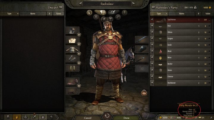 Rozwijanie umiejętności Zarządca jest bardzo proste - wystarczy, że Twoi żołnierze będą otrzymywać bonus do morale, dzięki zróżnicowanemu jedzeniu - M&B 2 Bannerlord: Jak zwiększyć oddział? - Mount and Blade 2 Bannerlord - poradnik do gry
