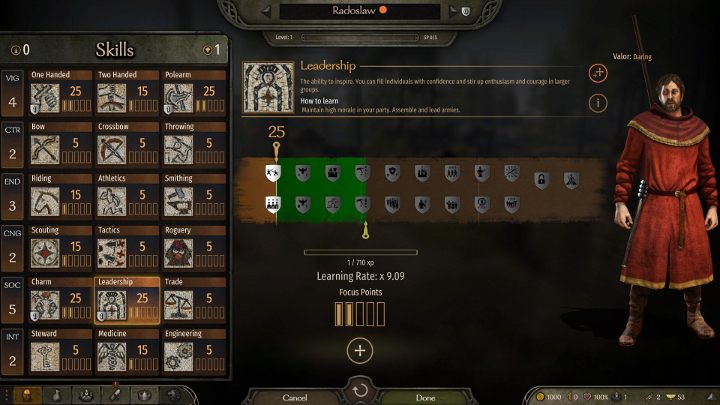 Maksymalną liczebność oddziału w Mount and Blade 2 Bannerlord można zwiększać nie tylko poprzez umiejętność Zarządca - M&B 2 Bannerlord: Jak zwiększyć oddział? - Mount and Blade 2 Bannerlord - poradnik do gry