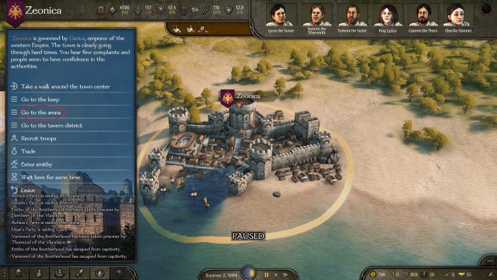 Udaj się do dowolnego miasta. - M&B 2 Bannerlord: Jak walczyć i wygrać na arenie i w turniejach? - Mount and Blade 2 Bannerlord - poradnik do gry