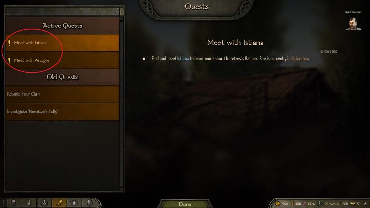 Kolejnym krokiem jest rozmowa z dwoma postaciami. - M&B 2 Bannerlord: Jak stworzyć własne królestwo? - Mount and Blade 2 Bannerlord - poradnik do gry