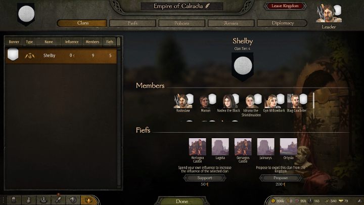 Po spełnieniu warunków możesz już stworzyć własne królestwo. - M&B 2 Bannerlord: Jak stworzyć własne królestwo? - Mount and Blade 2 Bannerlord - poradnik do gry