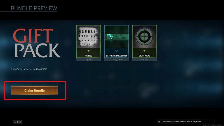 Po wejściu w określony pakiet zobaczysz jego zawartość - Warzone: Sklep - COD Points, przepustka bojowa, free gift pack - Call of Duty Warzone - poradnik do gry