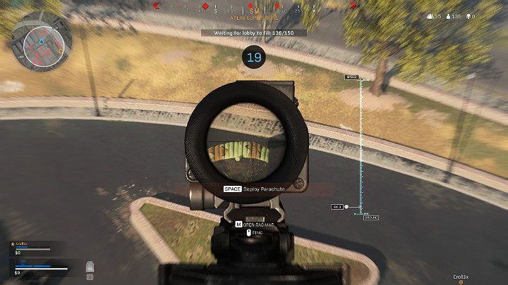 W trakcie lądowania w grze Call of Duty Warzone możesz korzystać z broni, ale tylko w momencie swobodnego szybowania - Warzone: Lądowanie - jak najlepiej i najszybciej? - Call of Duty Warzone - poradnik do gry