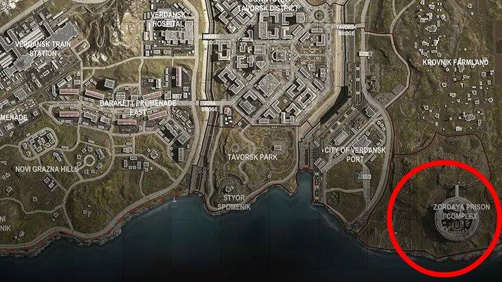 Lądując na terenie Zordaya Prison Complex staraj się celować w którąś z wież strażniczych - Warzone: Zordaya Prison Complex - informacje, uzbrojenie - Call of Duty Warzone - poradnik do gry