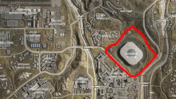 Lądując na terenie Verdansk Stadium, uzbrojenia szukaj w takich miejscach jak: magazyn, remiza strażacka, parkingi, wszelkie możliwe wyjścia ze stadionu - Warzone: Verdansk Stadium - informacje, uzbrojenie - Call of Duty Warzone - poradnik do gry