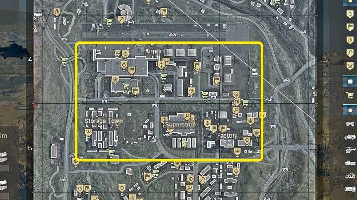 W skład tego kompleksu wchodzi nie tylko olbrzymi budynek lotniska, ale także budynek supermarketu, magazyny i sporych rozmiarów fabryka - Warzone: Kompleks Airport, Superstore, Fabric - najlepsze miejsce do lądowania - Call of Duty Warzone - poradnik do gry