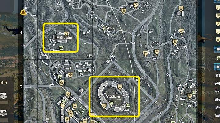Warto także zaznaczyć fakt, że po zebraniu podstawowych przedmiotów (przede wszystkim broni), możecie udać się do stacji telewizyjnej (TV Station) lub w stronę stadionu, aby zdobyć dodatkowe wyposażenie lub nawiązać walkę z pierwszymi przeciwnikami - Warzone: Array - najlepsze miejsce do lądowania - Call of Duty Warzone - poradnik do gry