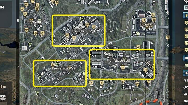 Po zebranie podstawowych przedmiotów (przede wszystkim broni), możecie ruszyć na eksplorację wzgórz, a następnie przejść na wschodnią lub zachodnią promenadę, a nawet na stację kolejową i zacząć eliminować przeciwników - Warzone: Hills - najlepsze miejsce do lądowania - Call of Duty Warzone - poradnik do gry