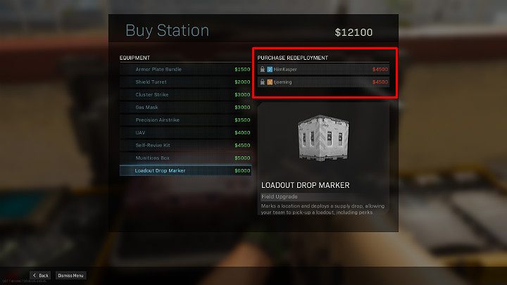 Jeśli nie masz wystarczającej ilości gotówki na przywrócenie innego Gracza do gry, spróbuj zrobić zrzutkę z pozostałym przy życiu sojusznikiem - Warzone: Levelowanie - jak? Wyzwania, doświadczenie, loot, modyfikacje - Call of Duty Warzone - poradnik do gry