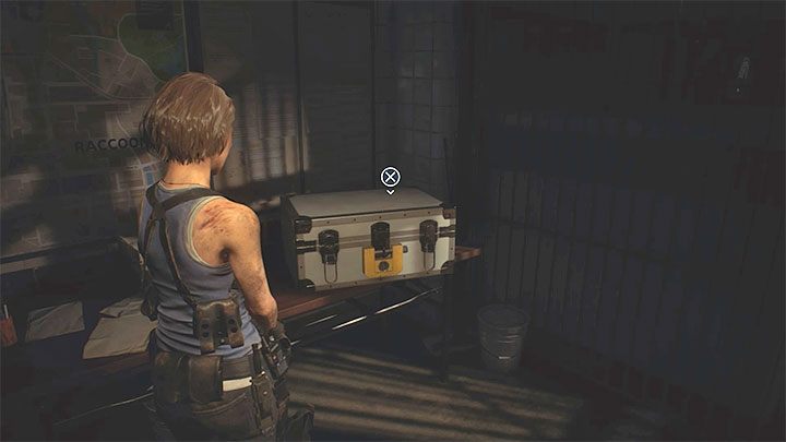 Na żółte kłódki będziesz natrafiał już od pierwszych godzin gry - przykładową pokazuje powyższy obrazek - Resident Evil 3: Kłódka - jak otworzyć? - Resident Evil 3 - poradnik do gry