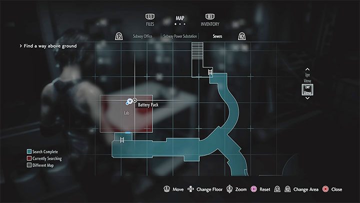 Zestaw baterii Battery Pack możesz znaleźć w laboratorium znajdującym się w zachodniej części kanałów - Resident Evil 3: Zamek elektroniczny - jak otwierać? - Resident Evil 3 - poradnik do gry