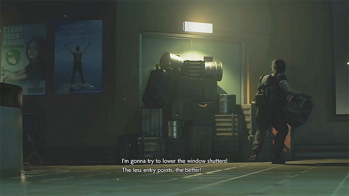 Od Tyrella dowiesz się o tym, że do szpitala zbliża się horda zombie - Resident Evil 3: Szpital, Carlos solucja, opis przejścia - Resident Evil 3 - poradnik do gry