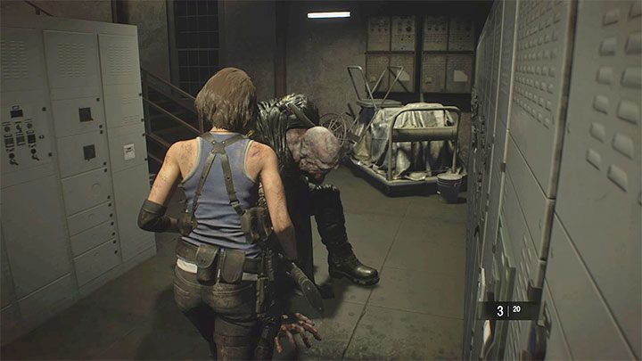Pytanie to dotyczy wyłącznie sytuacji, w których Nemesisa napotyka się podczas swobodnego przemierzania dostępnych lokacji - Resident Evil 3: Nemesis - główny antagonista - Resident Evil 3 - poradnik do gry