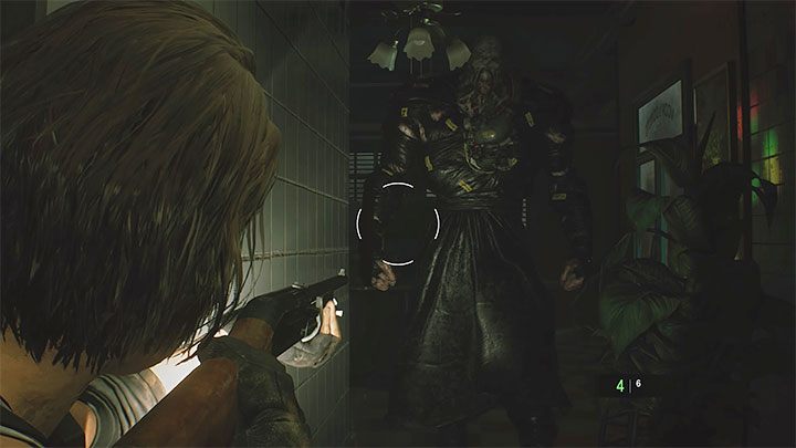 Nie, Nemesis nie wkracza do bezpiecznych pomieszczeń i obszarów, czyli tych, w których znajdują się m - Resident Evil 3: Nemesis - główny antagonista - Resident Evil 3 - poradnik do gry